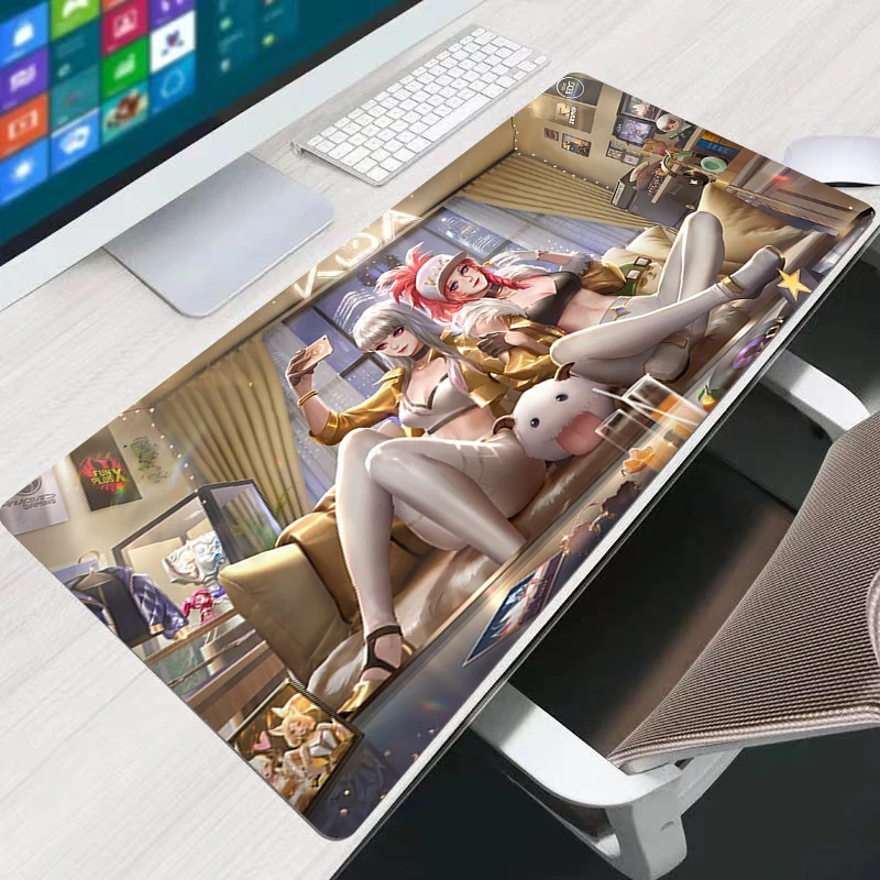 

KDA LOL League Of Legends 40x90cm Best Cool Mouse Pad Gaming Keyboard Mats PC Computer Mousepad Waterproof Desk Table Mouse Mat