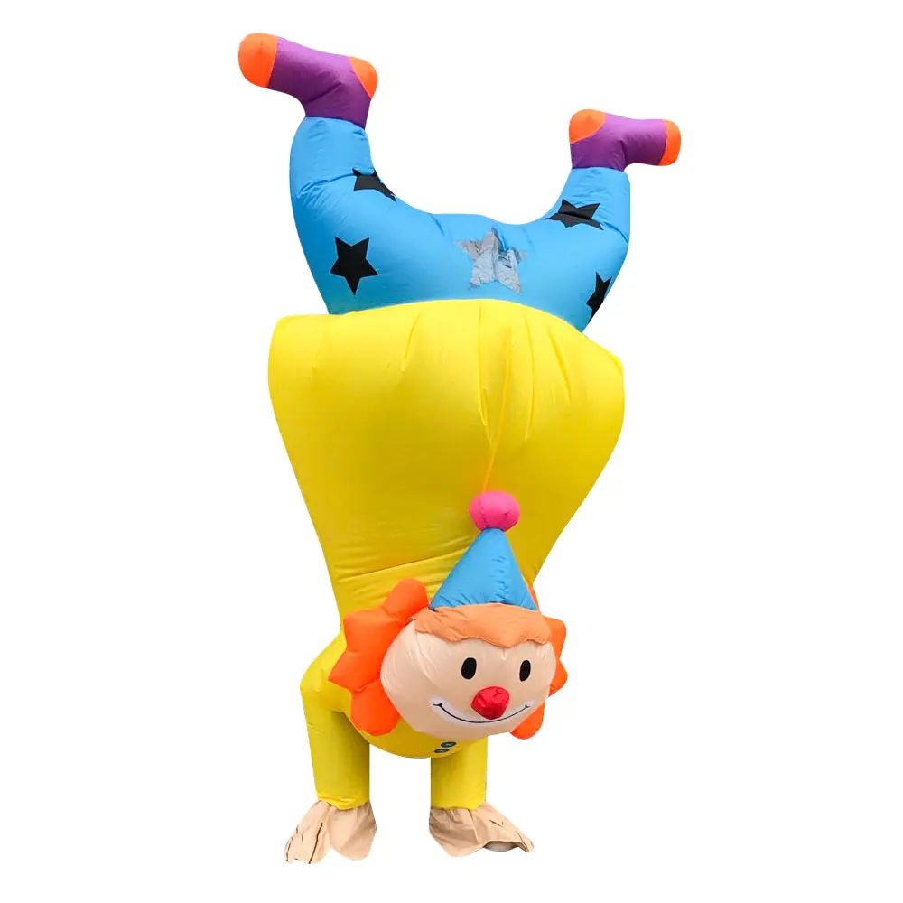 

Inflatable Costume Handstand Clown Festival Dressing Suit Christmas Halloween Cosplay Dress Game Blow Up Clothes For Adult