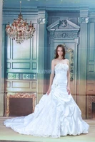 free shipping 2016 new design hot seller anchovy whiteivory custommade sizecolor bridal dress with train mermaid wedding dress