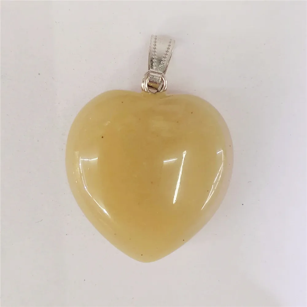 

4 Pcs 30x30x7mm Natural Yellow Aventurine Love Heart Hand-Carved DIY Necklace Jewelry Making Reiki Healing Pendant Bead