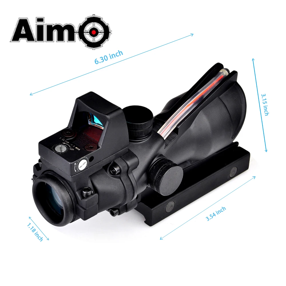 5 шт. Aim O прицел для страйкбольного оружия ACOG 4X32C Красный точка освещения источник
