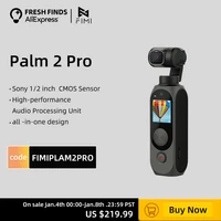 fimi palm 2 pro 3 axis stabilized handheld camera gimbal stabilizer estabilizador celular 4k 30fps camera video original new