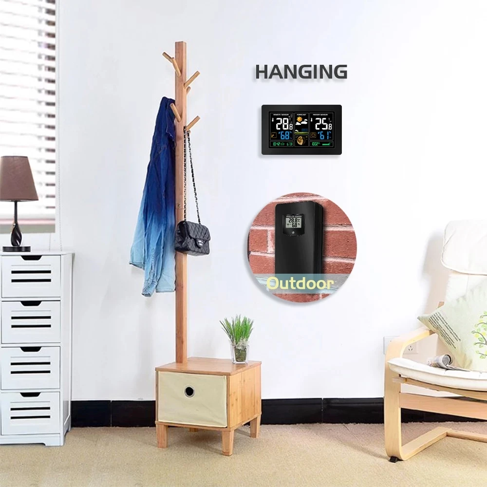 Беспроводная метеостанция ARTBULL с цифровым дисплеем часами прогнозом погоды