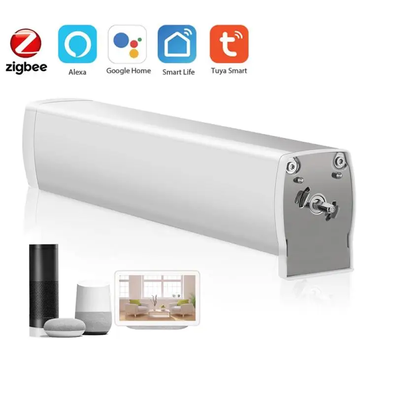 

Tuya ZigBee Curtain Blind Switch Electric Motorized Curtain Roller Shutter APP Remote Voice Control For Alexa Google Assistant