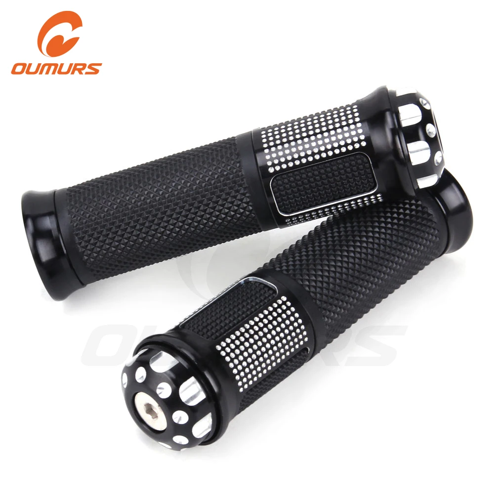 OUMURS мотоцикл 1 &quot25 мм рукоятка ручки Черный 7/8&quot 22 для Kawasaki Honda Yamaha Suzuki гоночный