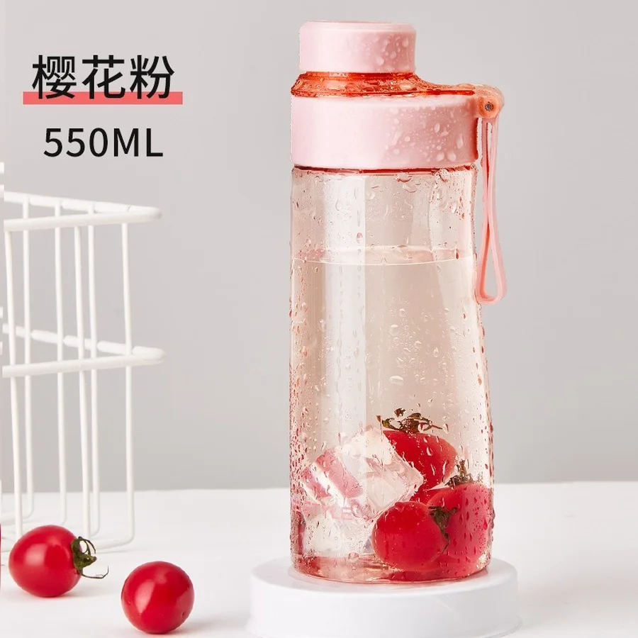 

Transparent Plastic Water Bottle Plastic Sport Transparent Bottle Fashion Outdoor Travel Botella De Agua Kitchen Items DF50WB