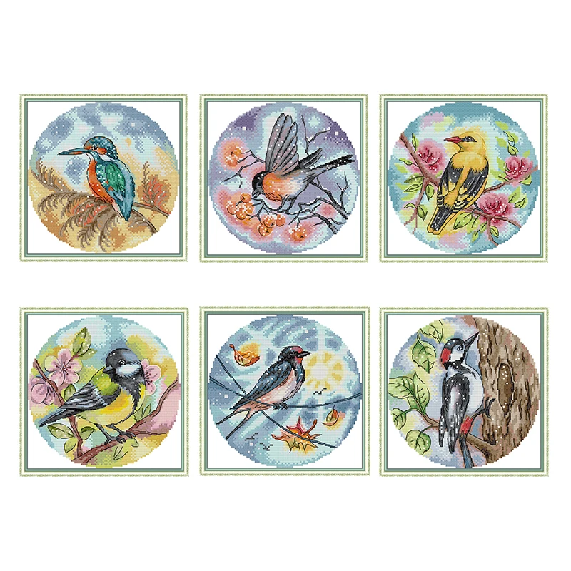 

Набор для вышивки крестиком Joy Sunday Kingfisher 11CT 14CT с печатным рисунком