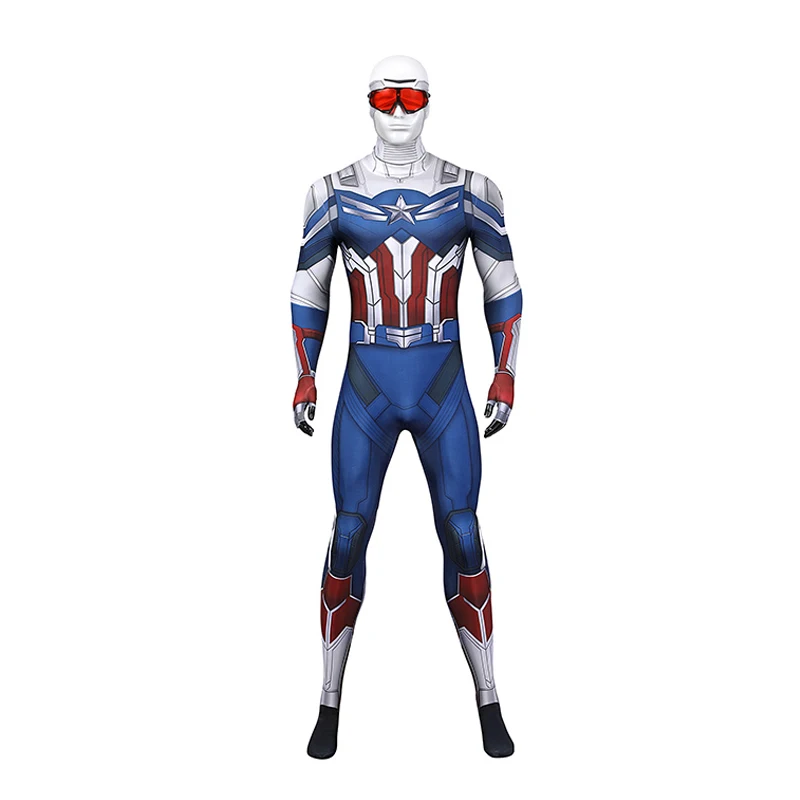 

Falcon And Winter Soldier Cosplay New Captain Costume Sam Battle Clothes Fancy Halloween Masquerade Outfit