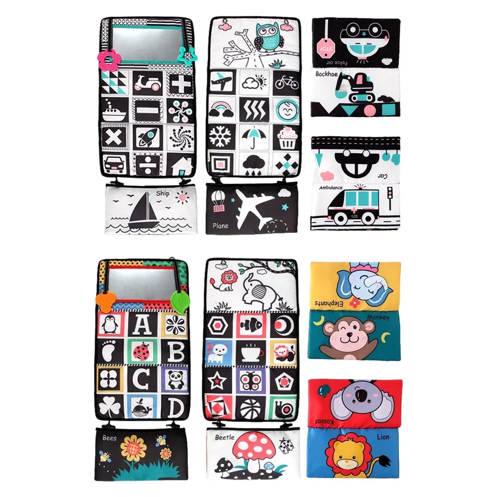 

Tummy Time Floor Mirror Activity Developmental Baby Toys for Infants Newborn Boys and Girls Sensory Toy
