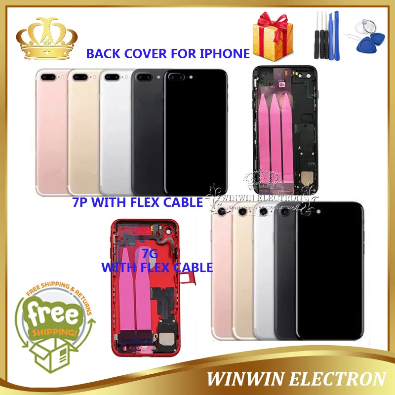 Хорошее качество запасная задняя крышка шасси для iphone 7P средняя рамка корпуса с