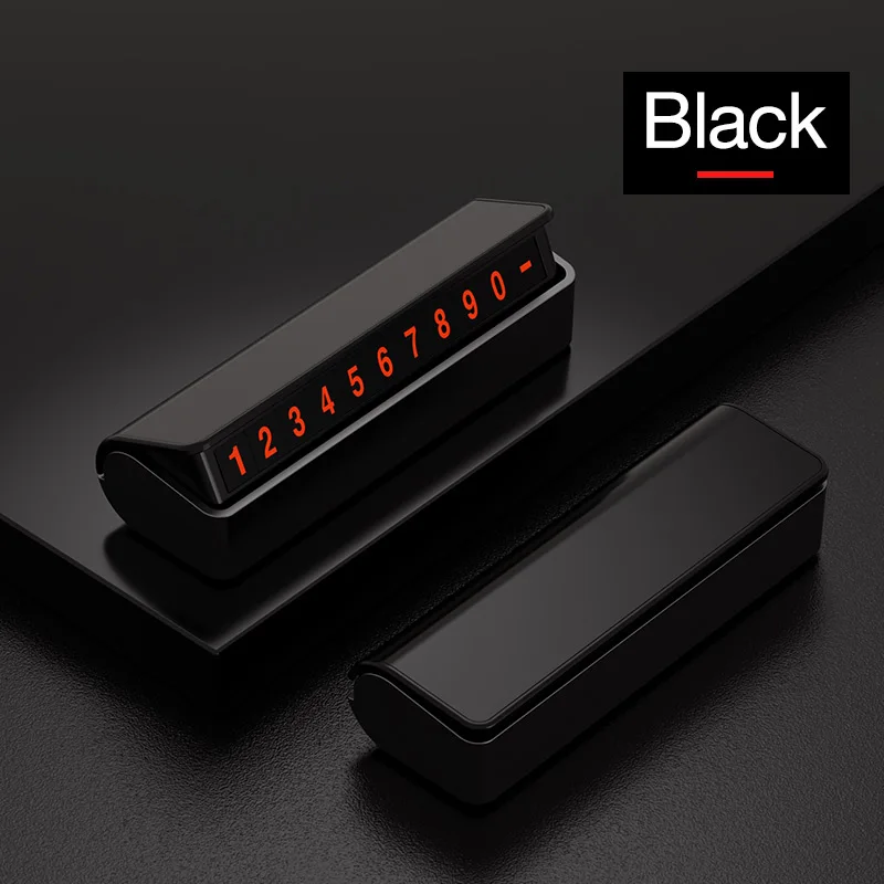 Black Cafele Автомобильная Временная парковочная карта телефонная карточка номер телефона автомобильный парк стоп автомобильные аксессуары автостайлинг - Цвет: Black