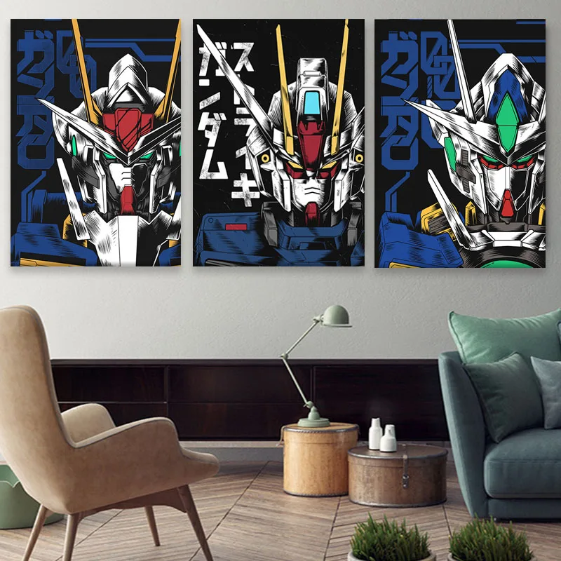 Аниме Gundam постер для гостиной настенные наклейки домашний декор спальни