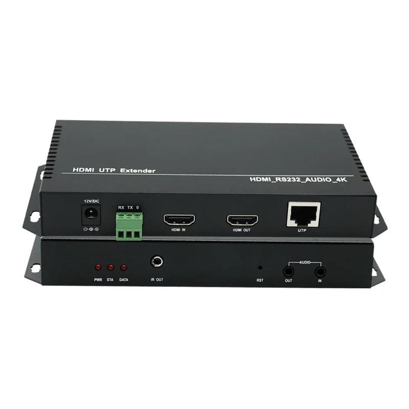 JIEMI 4K HD HDMI сетевой кабель-удлинитель двунаправленное Аудио ИК + RS232 к RJ45 сигнал