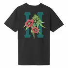 Классическая черная футболка с принтом H