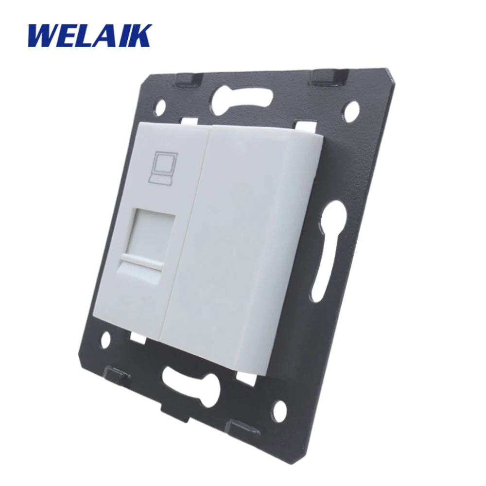 Компьютерная розетка WELAIK A8COW/B со стеклянной панелью запчасти для розетки