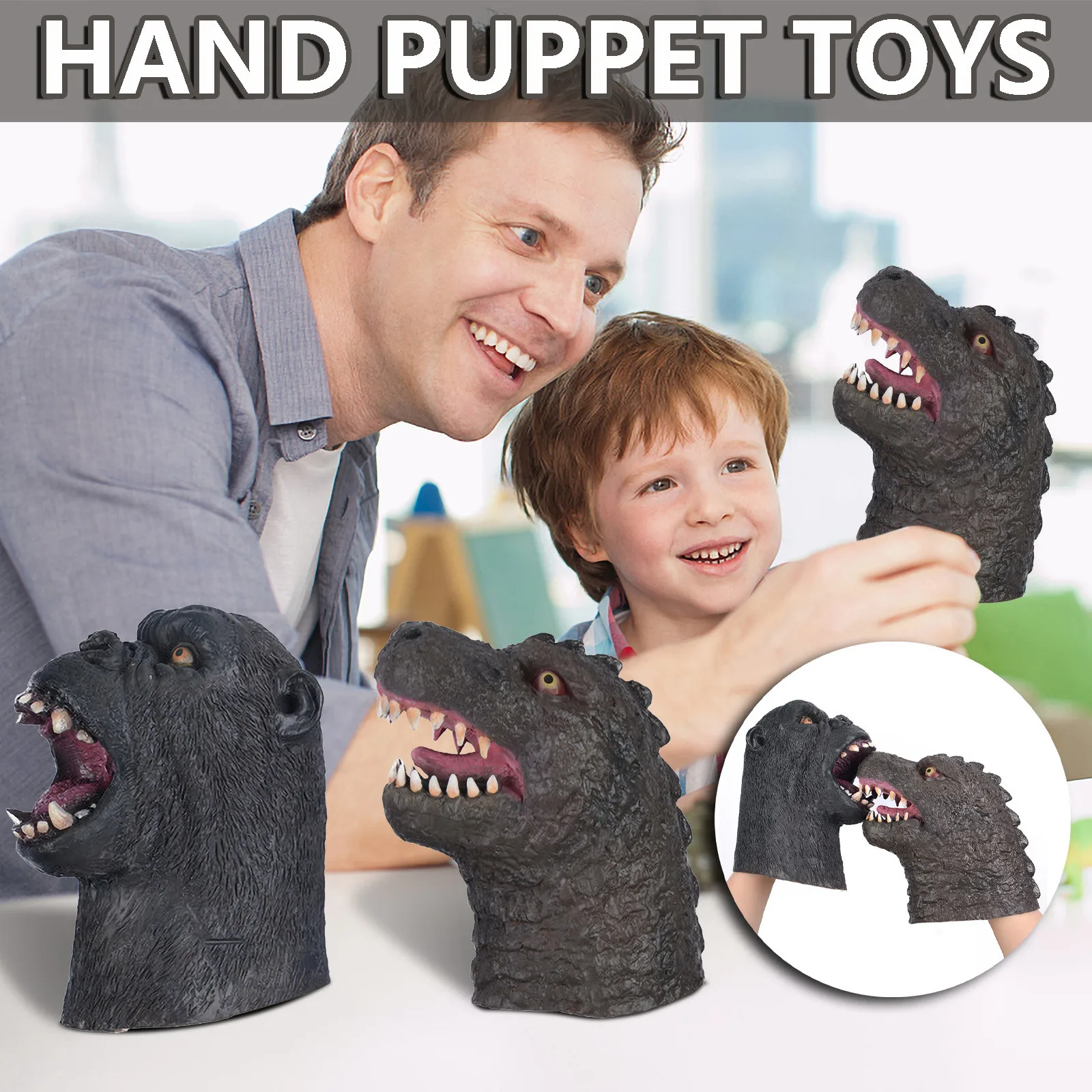 Орангутан против ящерицы ручная кукла монстр животное мягкая имитация резиновая