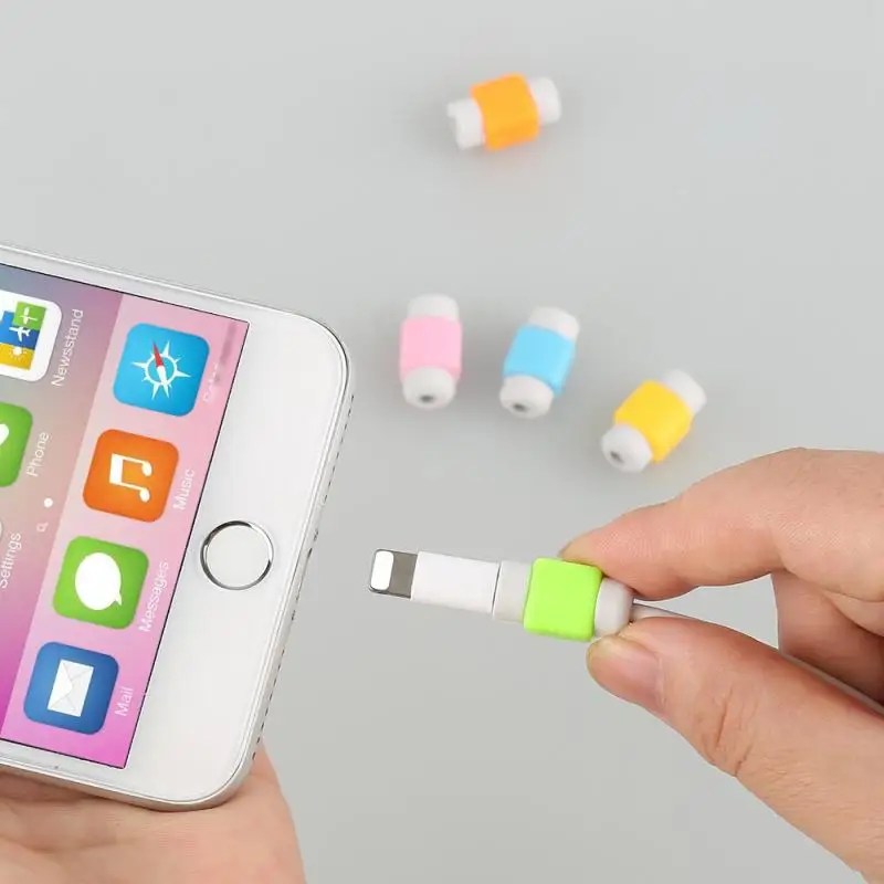 1 шт. протектор кабеля передачи данных цветной шнура защитный чехол длинный