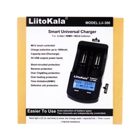 liitokala lii 300 digital 18650 battery charger lcd display battery capacity test 18650 carregador bateria charger free shipping
