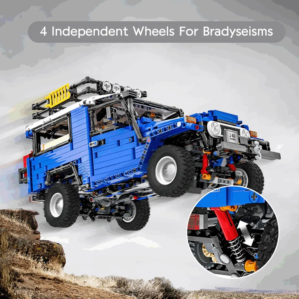 Конструкторский Набор Модель автомобиля коллекция комплект TOTOTA FJ40 гоночный