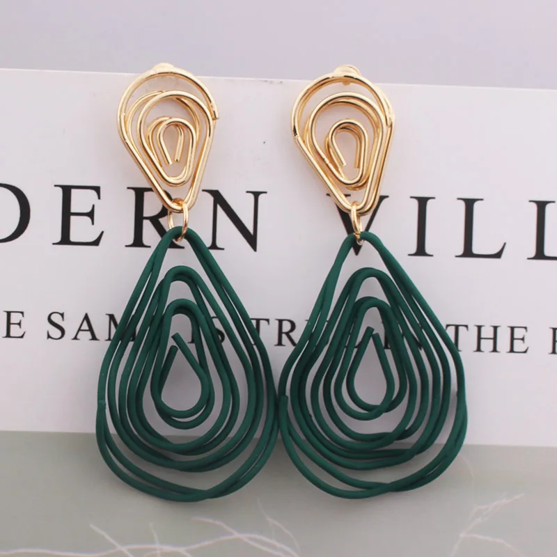 Новые дизайнерские большие серьги-подвески для женщин Модные Винтажные