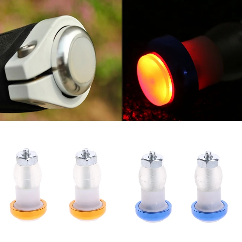 

1Pair Safety Cycling Bike Turn Signal Handle Bar End Plug LED Red Light Lamp Hot