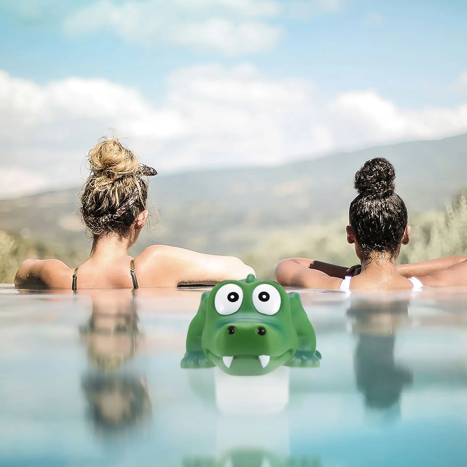 

Swimming Pool Chlorine Floater Pool Floating Crocodile Animal Pool Chlorine Dispenser Cleaning Tablets Cute Floating Dispenser