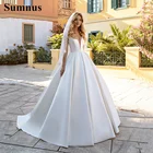 Бальное платье Soumnus, свадебное платье, элегантное сексуальное свадебное платье с V-образным вырезом, платье принцессы в стиле бохо для свадебной вечеринки