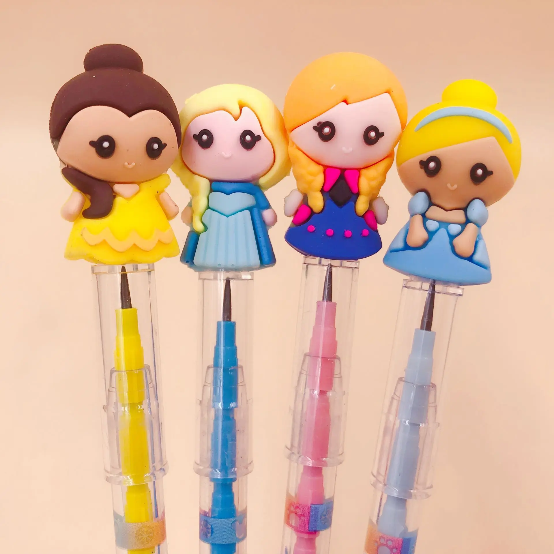 56pcs Disney Frozen Cute Cartoon Pencil Princess Bullet Boys and Girls Writing Painting School Office Gift Prize | Канцтовары для