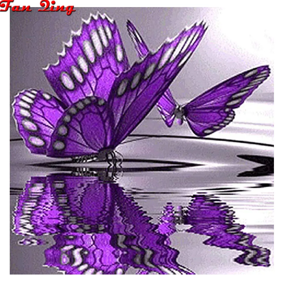 

Алмазная 5D Вышивка «сделай сам», полноразмерная/круглая мозаика с изображением животных, бабочек, мозаика, домашний рисунок Стразы ручной р...