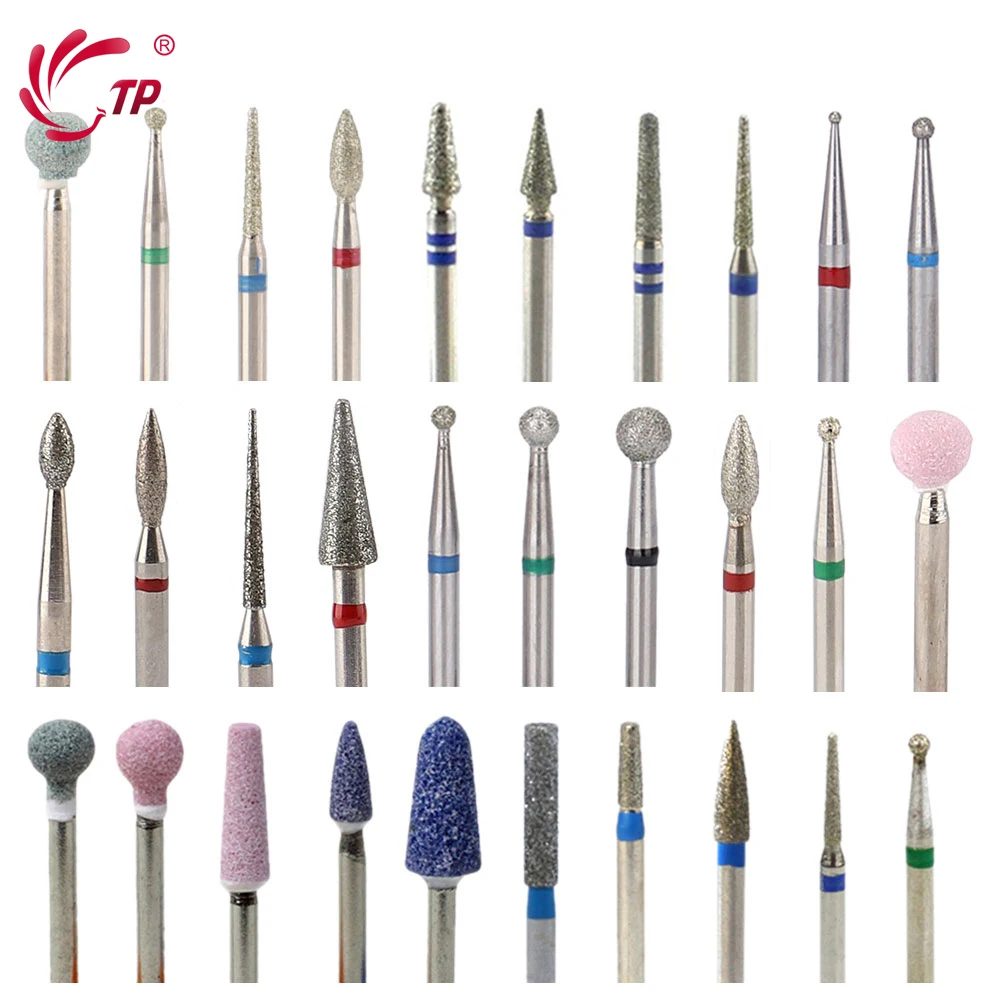 Алмазные фрезы TP для маникюра роторное сверло ногтей электрическая машинка