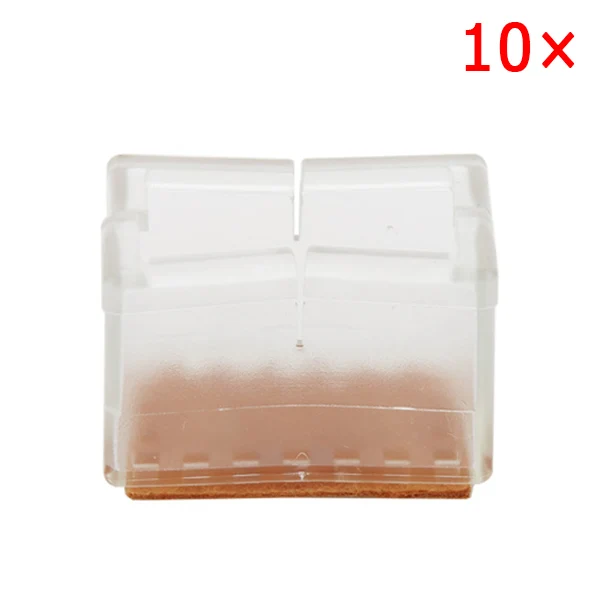 style 9 10pcs Silicone Rectangle Square Round Chair Leg Caps Feet Pads Furniture Table Covers Wood Floor Protectors can CSV - Цвет: style 9