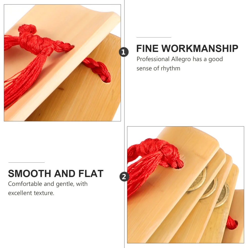 

1 Pair Allegro Bamboo Castanets Musical Instrument Accessories for Adult