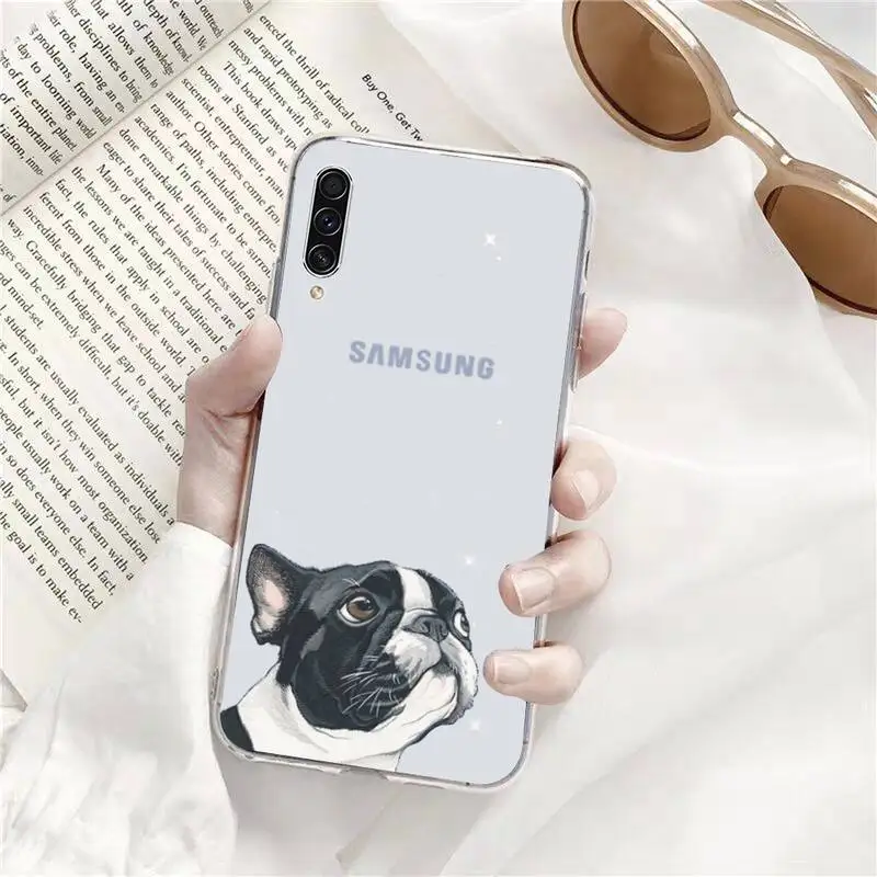 

Dog French Bulldog Phone Cases Transparent for Samsung A71 S9 10 20 HUAWEI p30 40 honor 10i 8x xiaomi note 8 Pro 10t 11 shell