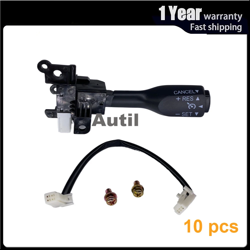 

10 шт. круиз Управление переключатель для Защитные чехлы для сидений, сшитые специально для Toyota Corolla Yaris 4runner Camry Auris Prius ES300 LX470 Круиз Переключатель 84632-34011 84632-34017