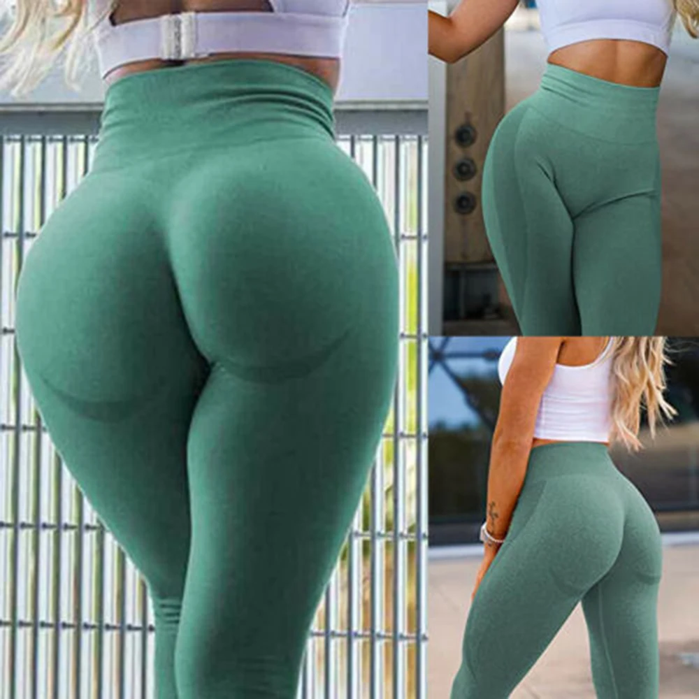 

Butt Lifting Yoga Pants Seamless Leggings Women Fitness Sportswear High Waist Workout Sport Training Gym Booty Running Tights