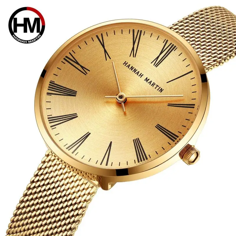 Часы женские кварцевые под розовое золото водонепроницаемые праздничный