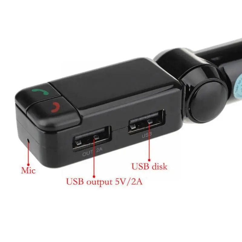 fm transmitters bluetooth car kit handsfree usb modulator with led display dual charger player aux mp3 free global shipping