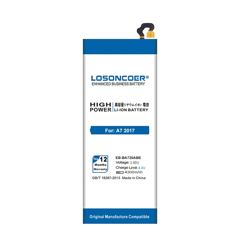 LOSONCOER 4300 мА/ч, Батарея для samsung Galaxy A7 /J7 SM-A720 A720F SM-J730F/A720S J7 Pro EB-BA720ABE