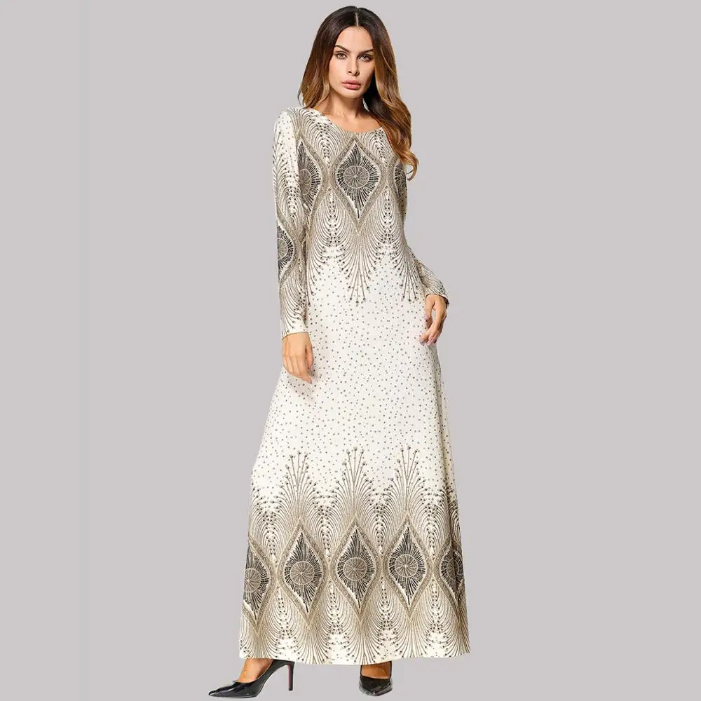 Женское платье макси большого размера с длинными рукавами облегающее и