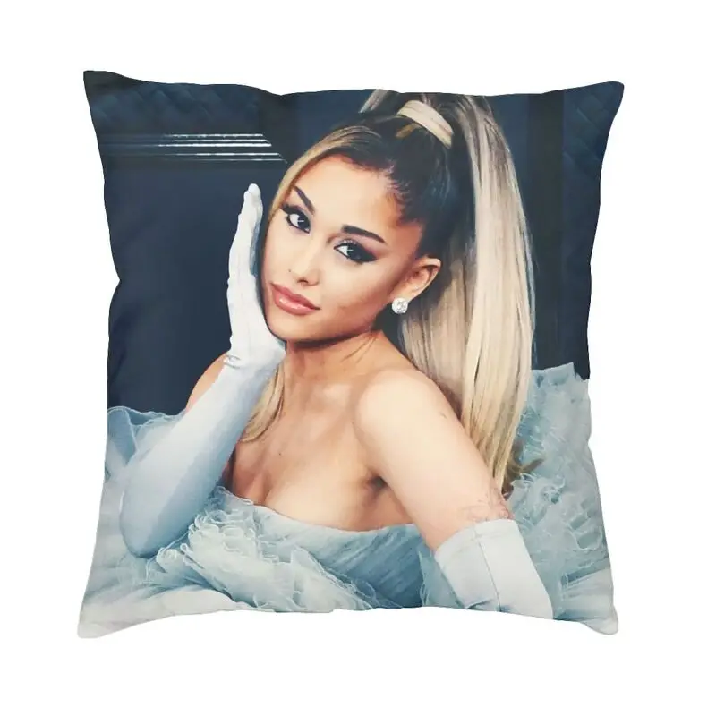 

Ariana Grande Cushion Cover 40*40 cm Velvet Popular Singer Throw Pillow Case Living Room Sofa Home Decoration Polyester Print