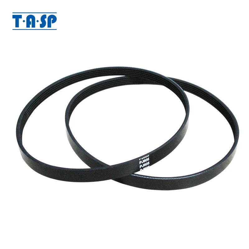 

TASP 2pcs 5 Ribs Drive Belt 5PJ605 Replacement V-Belt PJ 605 for Wood Planer Machine Einhell TH-SP-204 W588