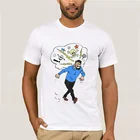 Мужская Винтажная футболка с коротким рукавом и круглым вырезом