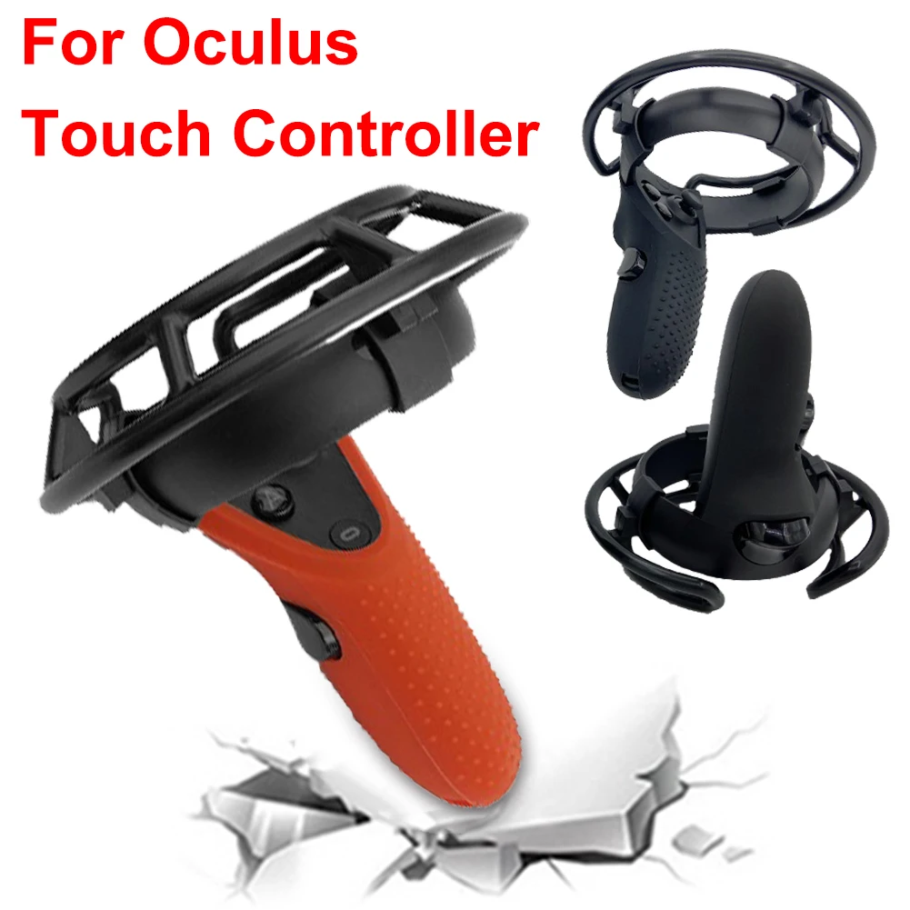 

Plastic Controller Handle Protective Cover For Oculus Rift S /Quest1 Headset VR Shockproof Shell Game. Protective Ring Anti-imp