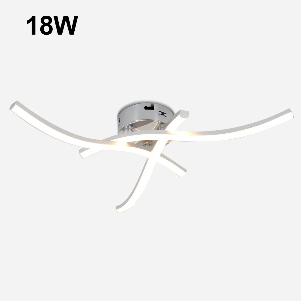 $17.25 LED Ceiling Light 85-265V Creative Forked Shaped Modern Ceiling Lamp 18W 24W LED Lamparas De Techo for Kitchen Bedroom Corridor