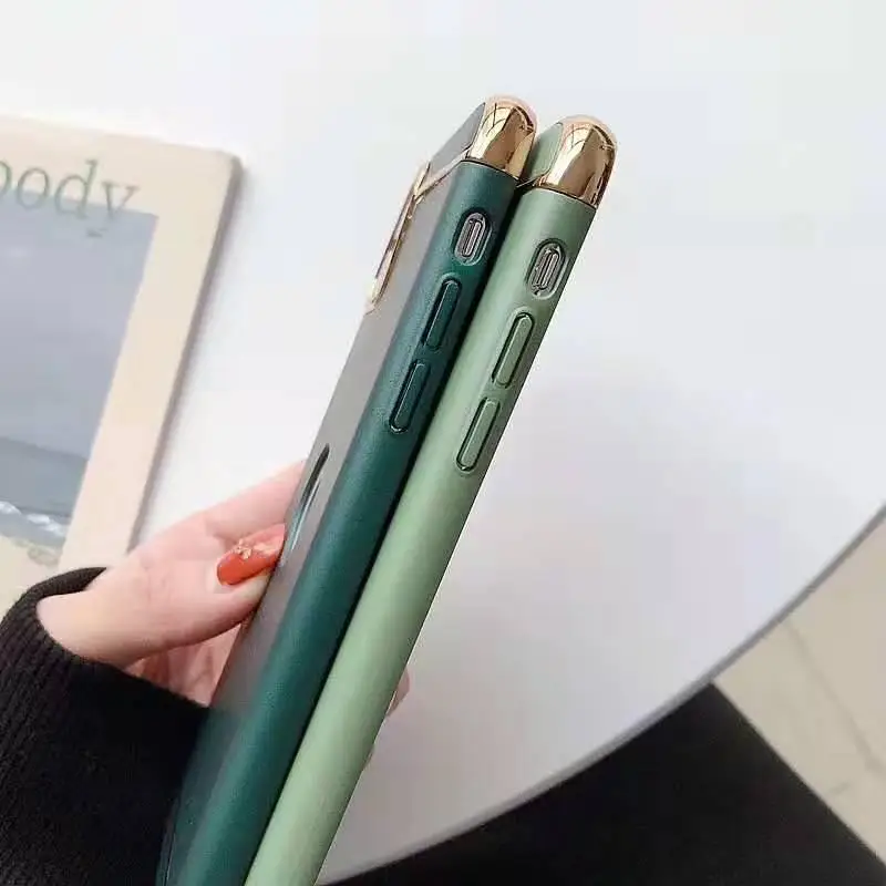 Модный гибридный жесткий чехол 3 в 1 с металлическим покрытием для iphone 11 XS Max 6 6s 7 8