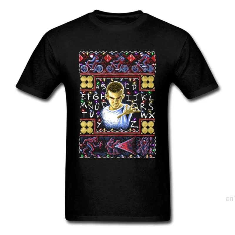 Мужская футболка с рисунком странных вещей Weirdo свитер 11 принтами Eleven