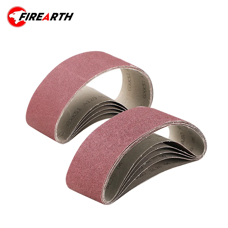 

5pcs Sanding Belts 75x533mm 40/60/80/120 Grit Sander File Belt Set Abrasive Tools Accessories