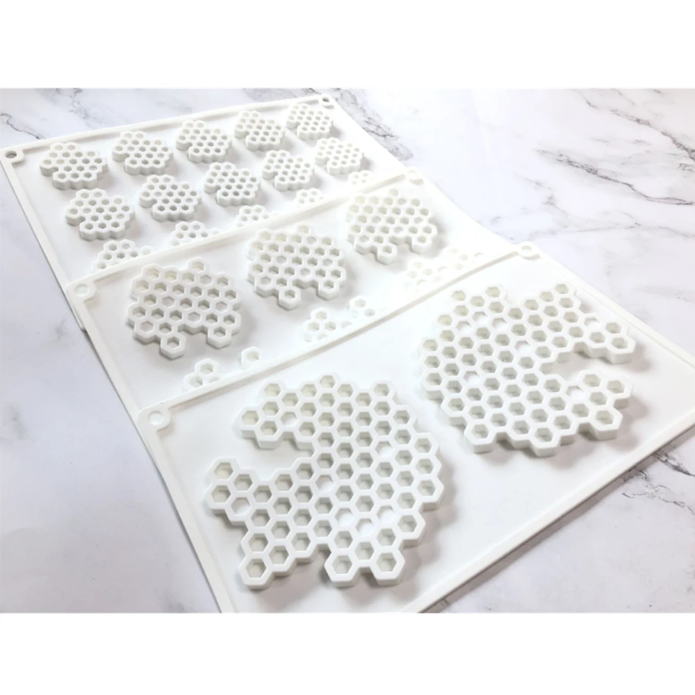 

Honey Bee Honeycomb Silicone Bee Mold DIY Handmade 3D Chocolate Mould Soap Maker Creative Easy to Demolding