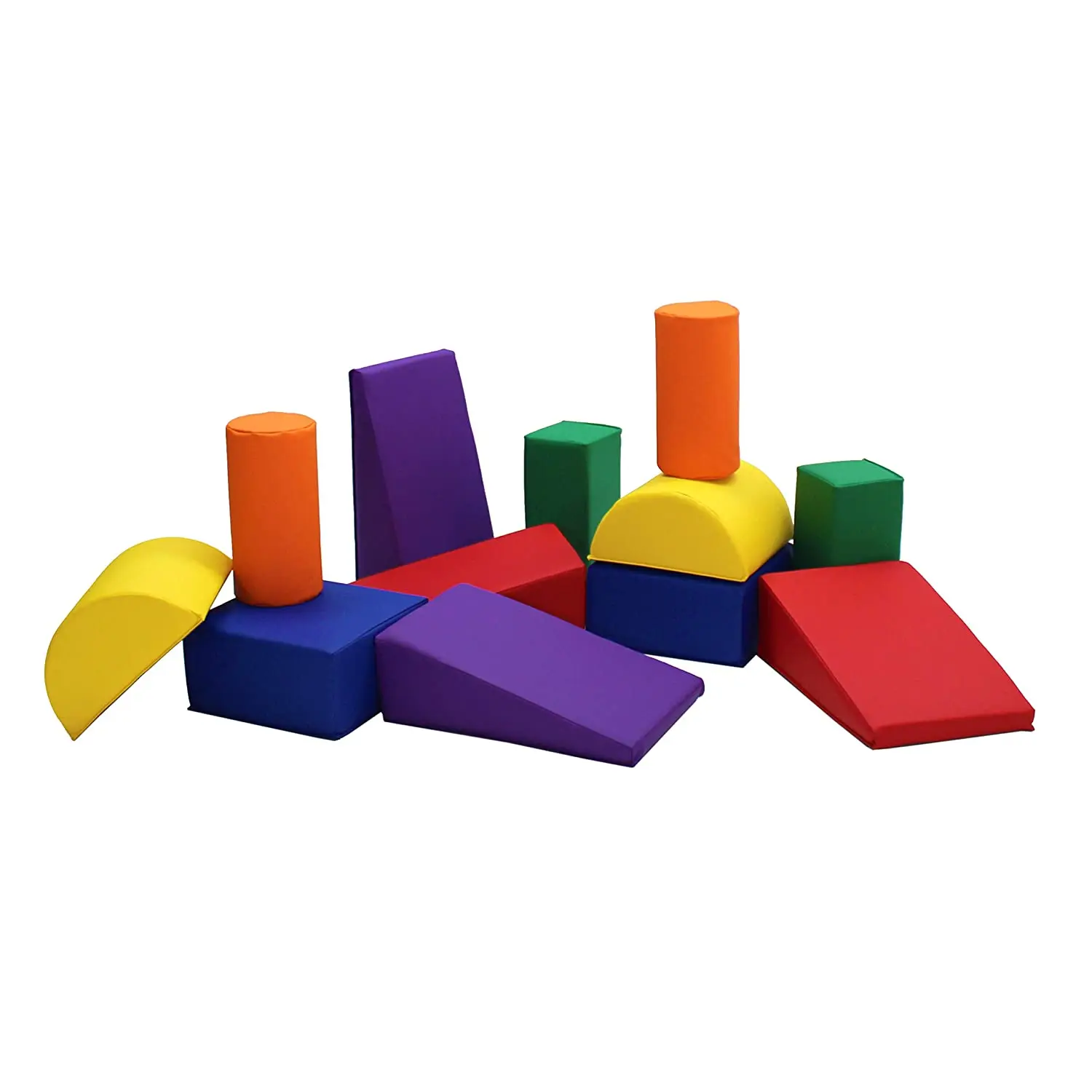 Toddler Builder Block Set,Colorful Giant Oversized Soft Foam Playtime Building 12 Blocks for Infants and Kids Learning Preschool