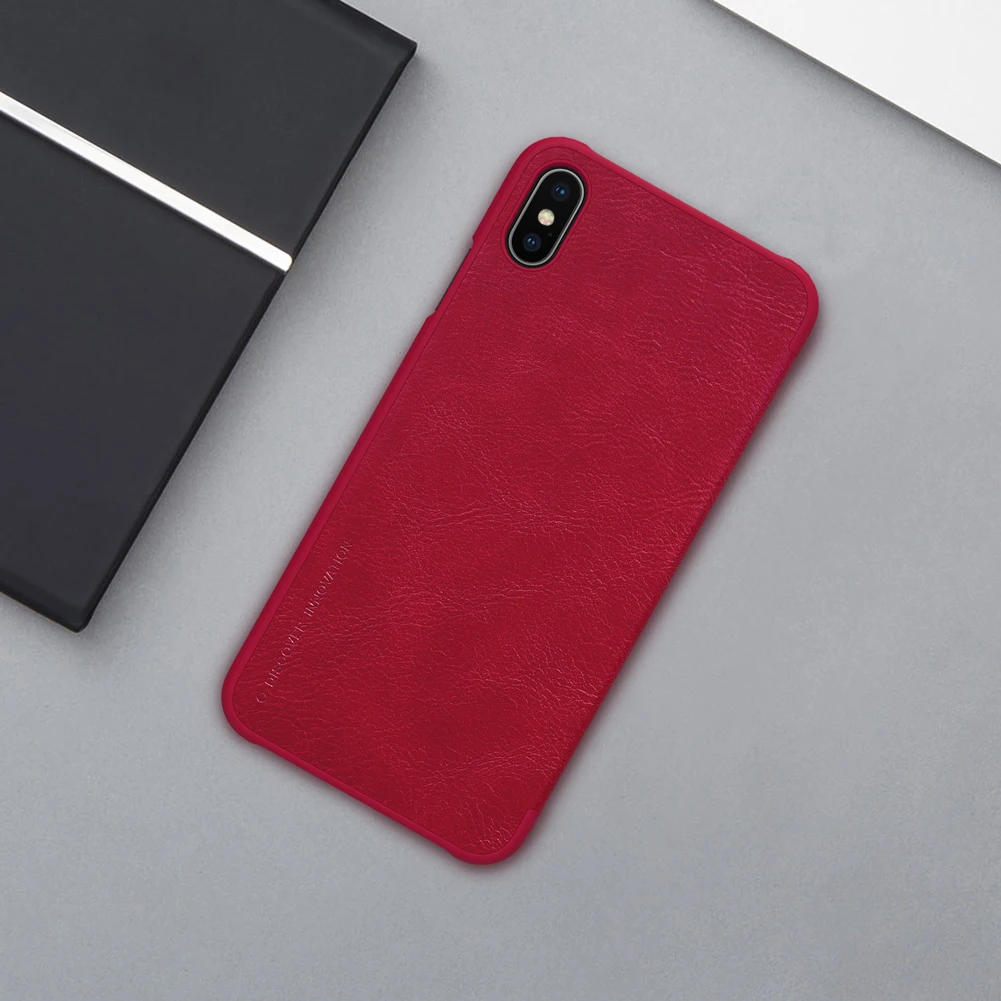 Чехол Nillkin для iPhone X Xs чехол для MAX XR Nilkin роскошный мягкий чехол-книжка из искусственной кожи для iPhone 8/7/6 S/6 Plus полное покрытие на 5S SE